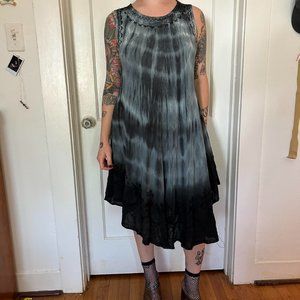 beautiful vintage tie dye fairy dress
